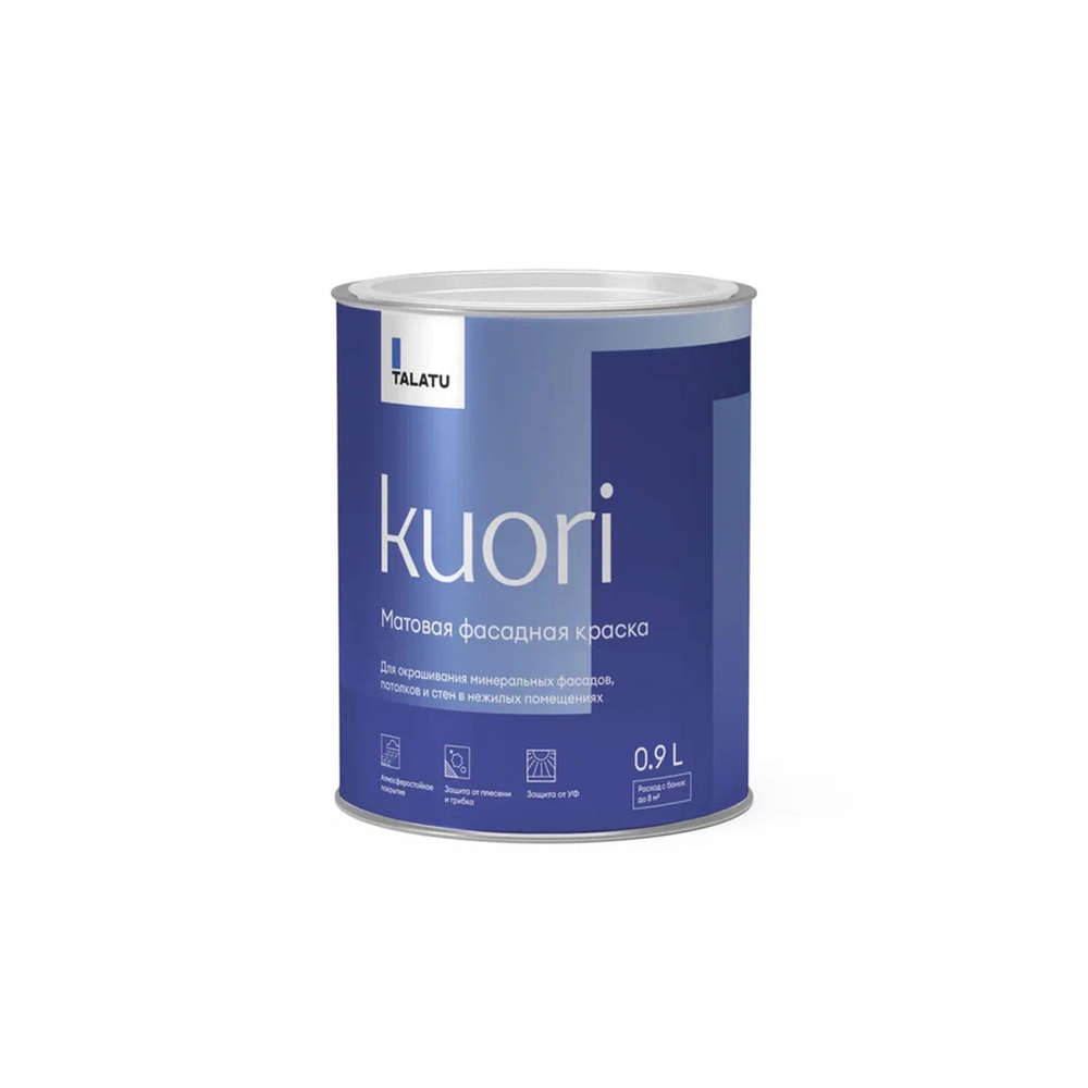 КРАСКА ФАСАДНАЯ "KUORI" АТМОСФЕРОСТОЙКАЯ БАЗА C 2.7 Л (1/6) "TALATU"