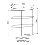 Лофт Бетон темный ВПУ 600