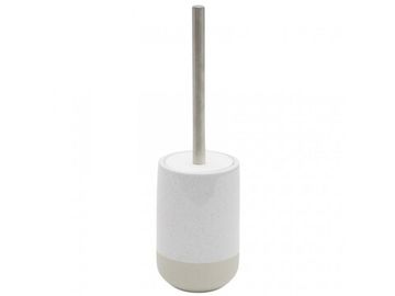 Щетка для унитаза Selis из керамики бежевого и белого цвета