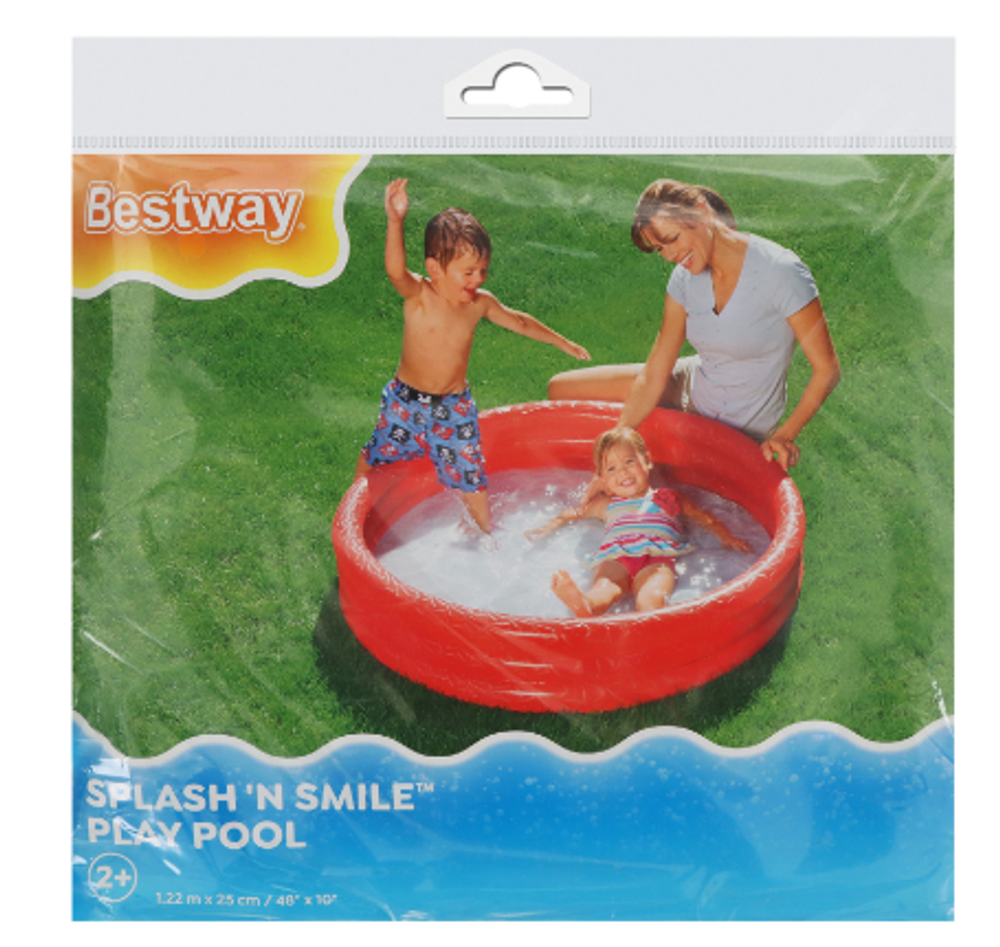 Бассейн надувной Bestway, 122×25 см, от 2 лет, цвет МИКС