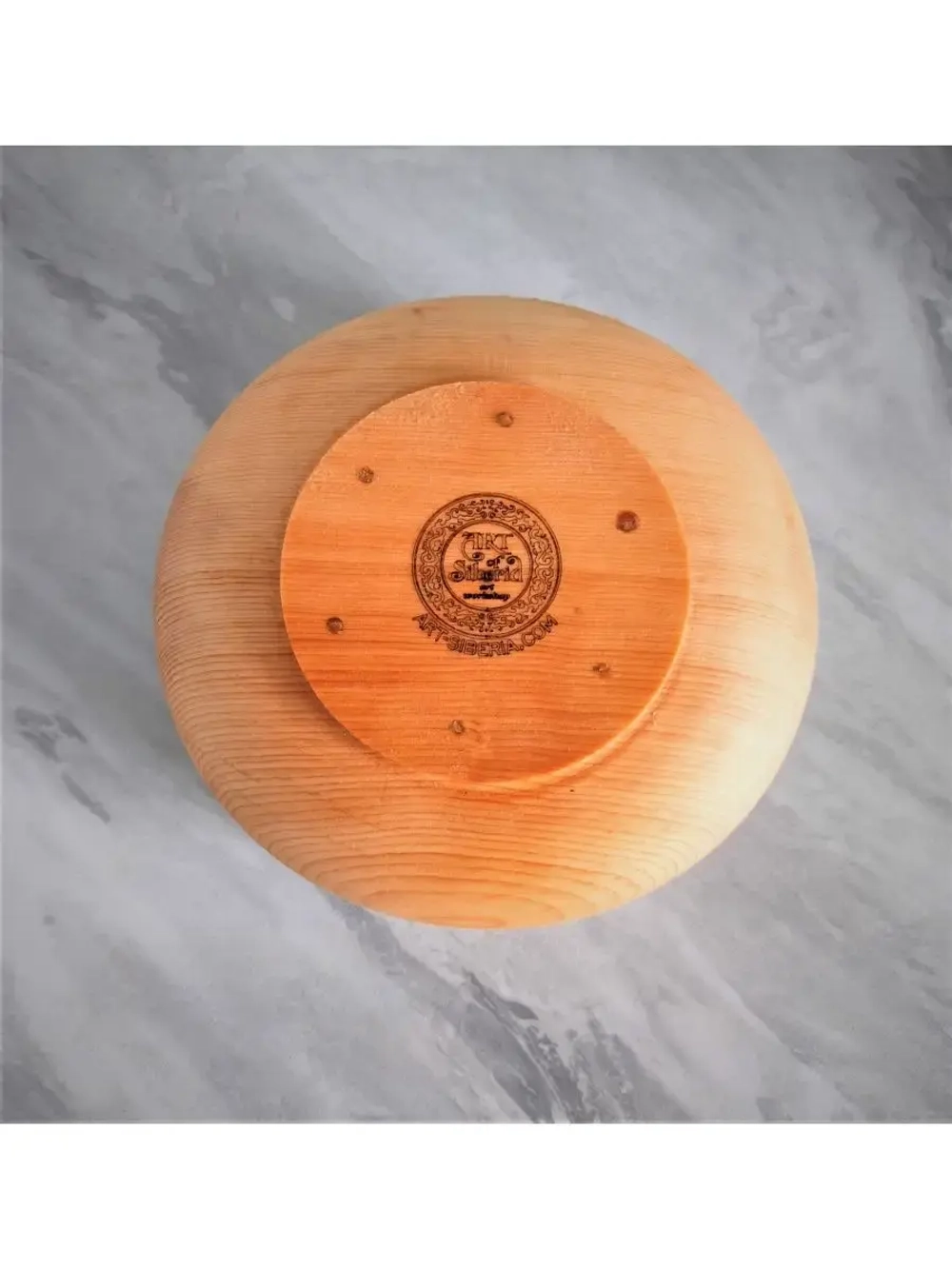 Тарелка деревянная глубокая из кедра 19 см