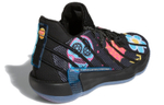 Adidas D Lillard 7 Dame 7 Gca Lillard Graffiti Festival of the Dead Shock Absorption Non-slip Wear-resistant Breathable mid-cut actual combat basketball shoes men's Black