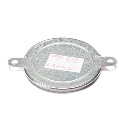 Световозвращатель (катафот), белый, круглый, крепление 2 отверстия