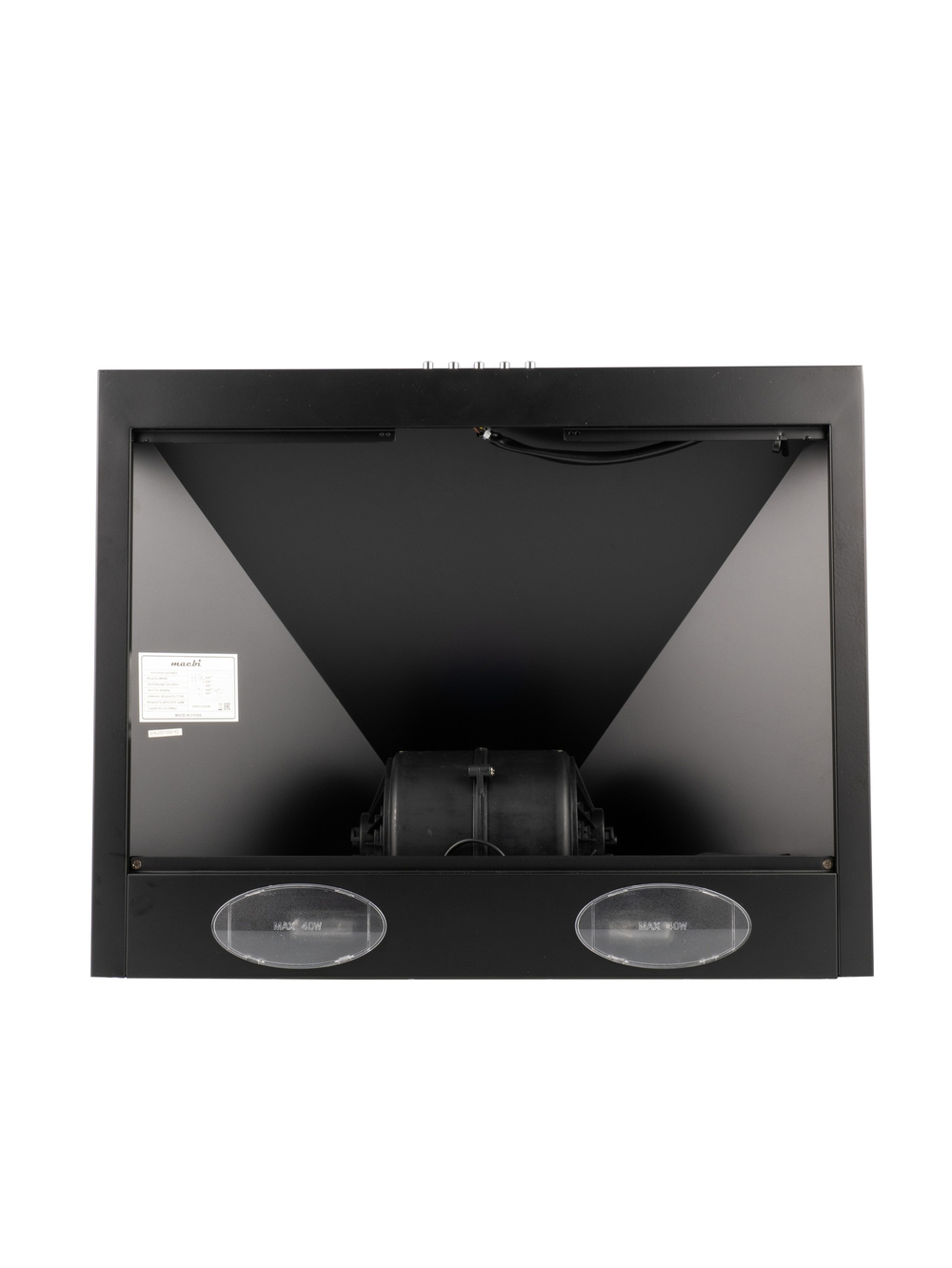 Кухонная вытяжка MACBI DMV 60 650 м/3 Черная, купольная