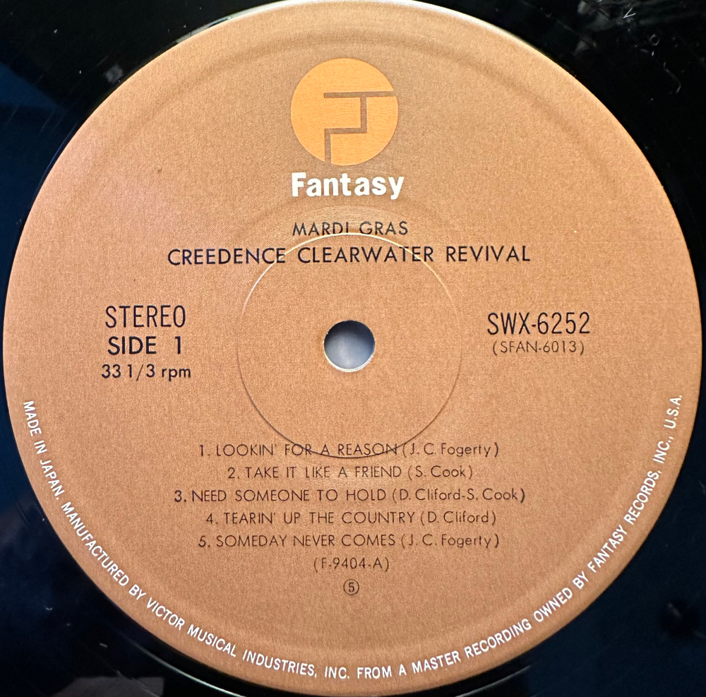 Creedence Clearwater Revival - Mardi Gras (Япония 1976г.)