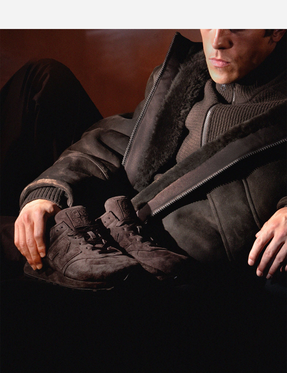 New Balance x Stone Island 574 Ghost "Dark Brown"