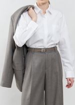 ТОНКИЙ РЕМЕНЬ С ЗАМОЧКОМ TAUPE|NUDE