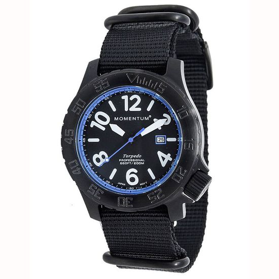 Канадские часы Momentum TORPEDO  BLAST Blue Black ION 1M-DV76U7B