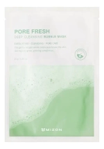 MIZON Глубокоочищающая пузырьковая тканевая маска для лица - PORE FRESH DEEP CLEANSING BUBBLE MASK ,25г