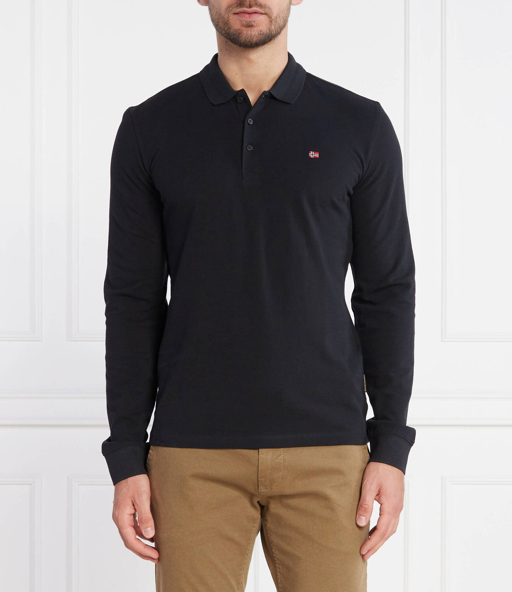 Поло EALIS LS Napapijri - черный(NP0A4GJY)