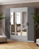 Шкаф комбинированный Ларс (2,0) с зеркалом