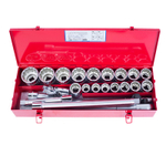 KING TONY (6023SR) Набор торцевых головок с принадлежностями 3/4", 12-гранные, 7/8"-2", 23 предмета