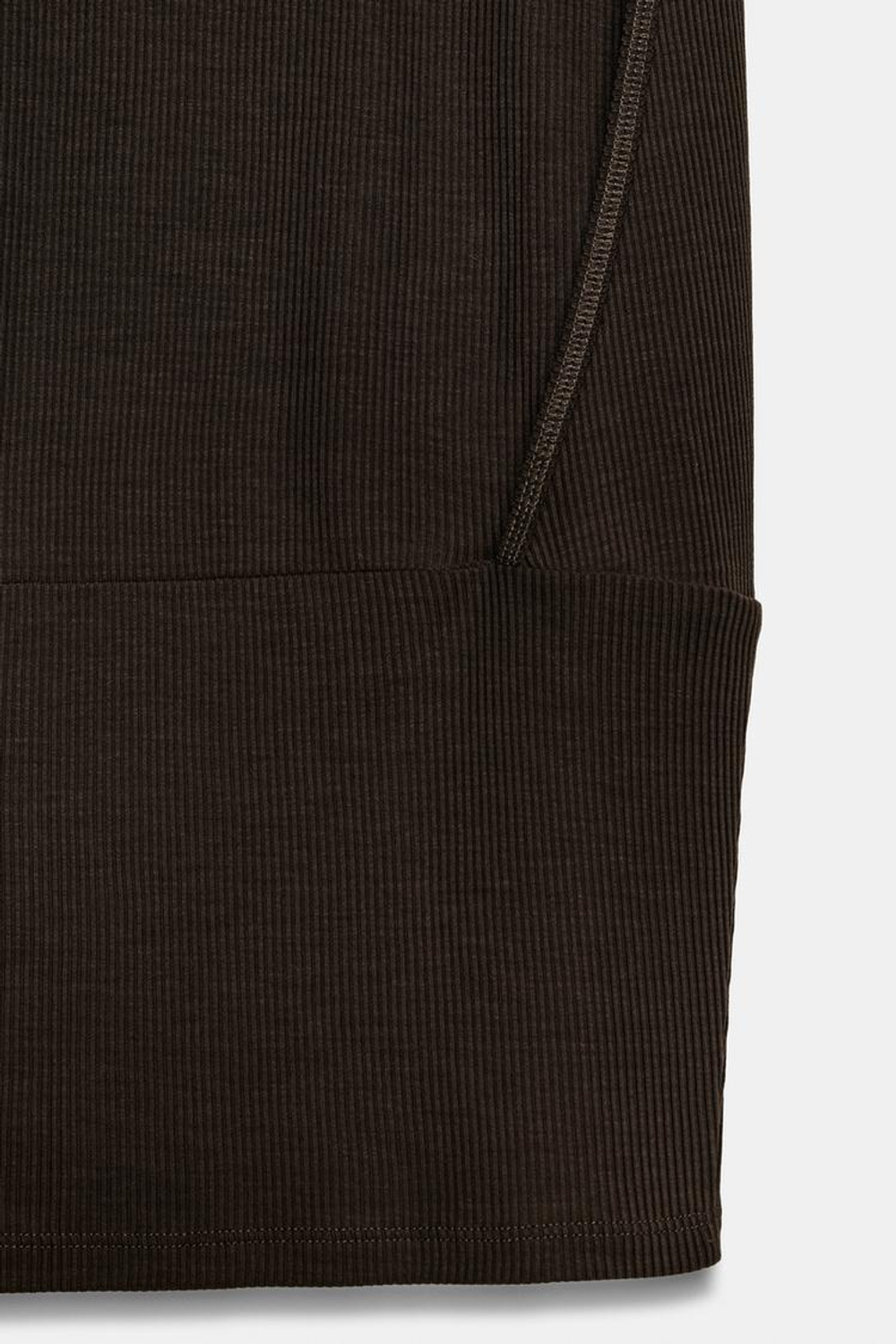 ZARA СВОБОДНЫЙ ТОП С ВОРОТНИКОМ-СТОЙКОЙ, БУТЫЛОЧНО-ЗЕЛЕНЫЙ