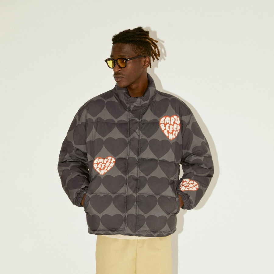 Пуховик ER "Hearts Pattern" Down Jacket