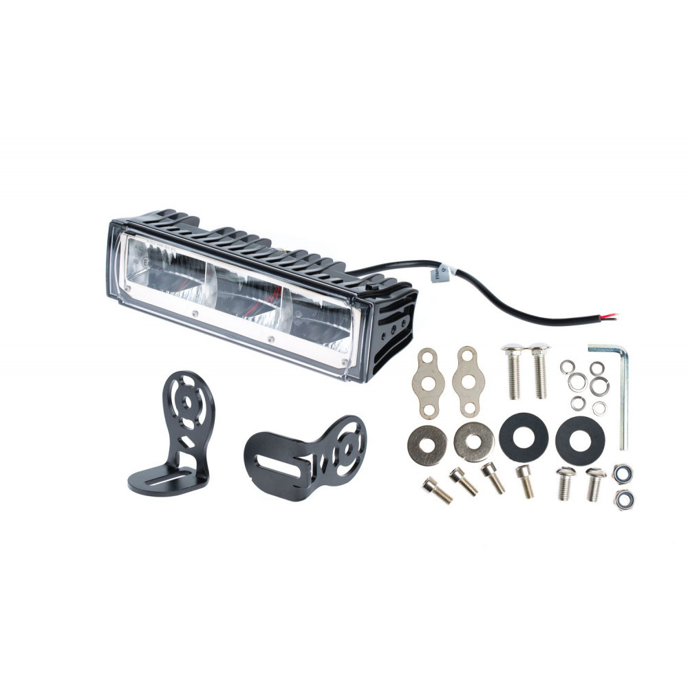 Фара светодиодная 45W, 3 LED, с кронштейном, Свет Противотуманный (полоска), 120*100*50