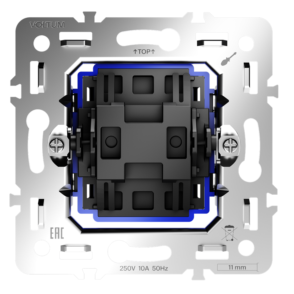 Механизм перекрестного переключателя одноклавишного 10А, S70