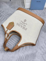 Prada Linen Tote Bag 28 cm