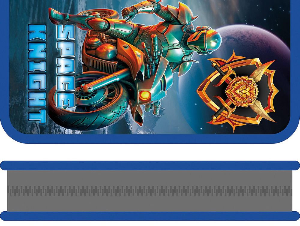 Пенал односекционный средний 190/90 "Космический рыцарь" (Пчёлка)