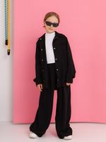 Рубашка Лен, черная