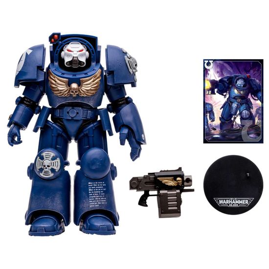Фигурка McFarlane Warhammer 40k Space Wolves Wolf Guard, 18см / Фигурка по мотивам вселенной "Warhammer 40,000". Товар уцененный