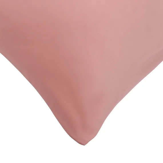 Набор из двух наволочек из сатина темно-розового цвета из коллекции essential, 70х70 см