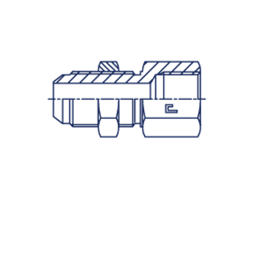 Соединение PD JIC 3/4" BSP 1/2"