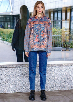 Худи "Сказочный лес", по мотивам фламандского гобелена 16 века