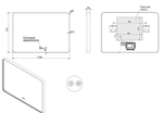 Зеркало со встроенной подсветкой ES-3311KD Esbano 1000х700