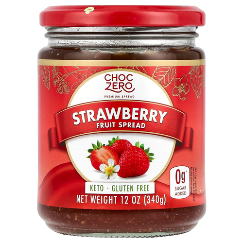 ChocZero, Спред с клубникой, 340 г (12 унций)