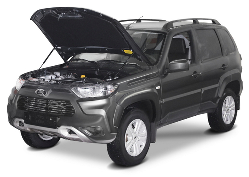 Газовые упоры капота АвтоУпор для Lada Niva Travel 2021-н.в., 2 шт., ULATRA011