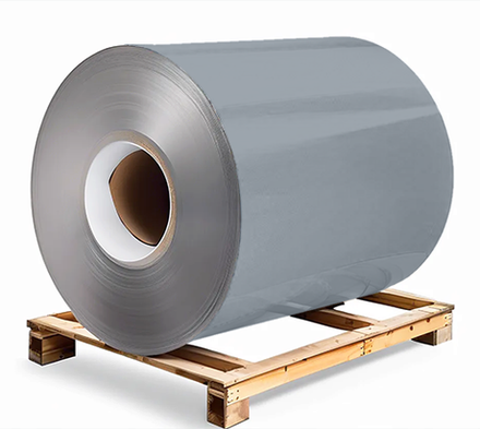 Сталь оцинкованная 0,7х1250х3000 мм RAL 7001 серый Грунт обр.стороны / защ.пленка