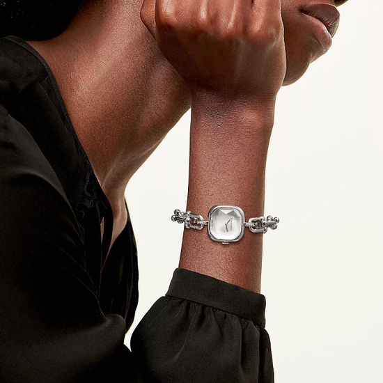 Tiffany HardWear Watch in Sterling Silver and Steel with Diamonds