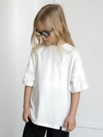 Футболка для девочки белая в школу