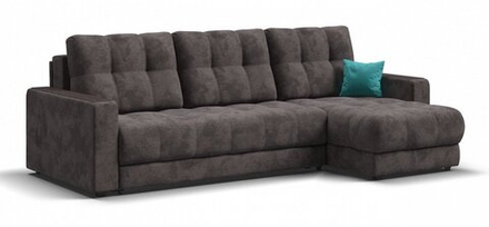 Угловой диван Босс Классик Велюр Алькантара серый