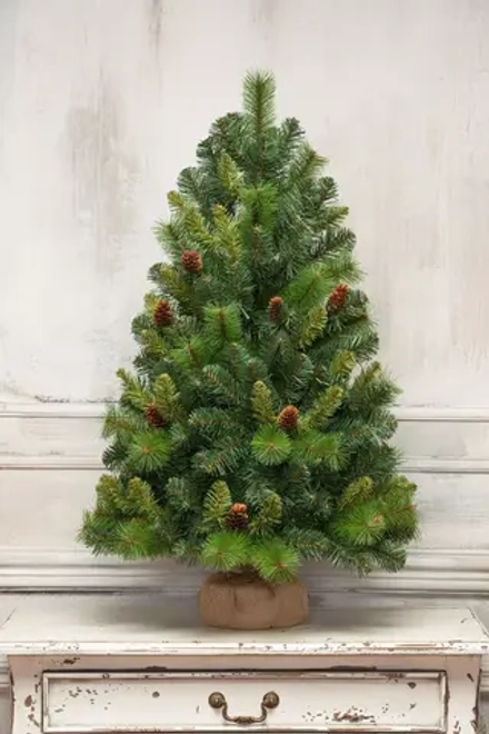 Искусственная сосна Байкальская с шишками 90 см., Леска+ПВХ, ЕлкиТорг (97090)