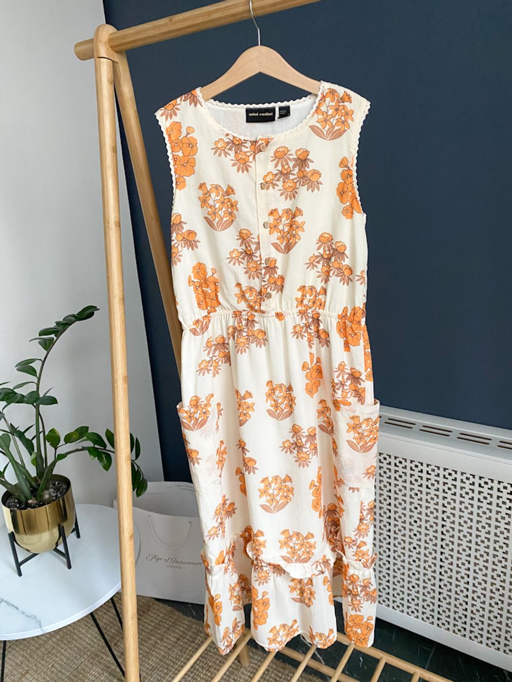 Хлопковое платье Mini Rodini, 146