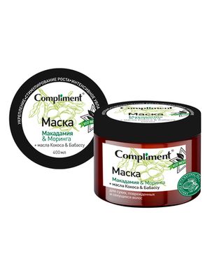 Compliment ECO BEST Маска для сухих, поврежденных и секущихся волос Макадамия & Моринга