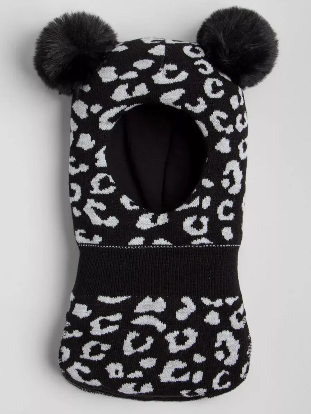 Шапка шлем детская зимняя вязаная