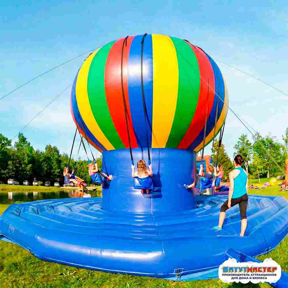 Качель батут «Палитра счастья», 7,3×7,3×5,2 м