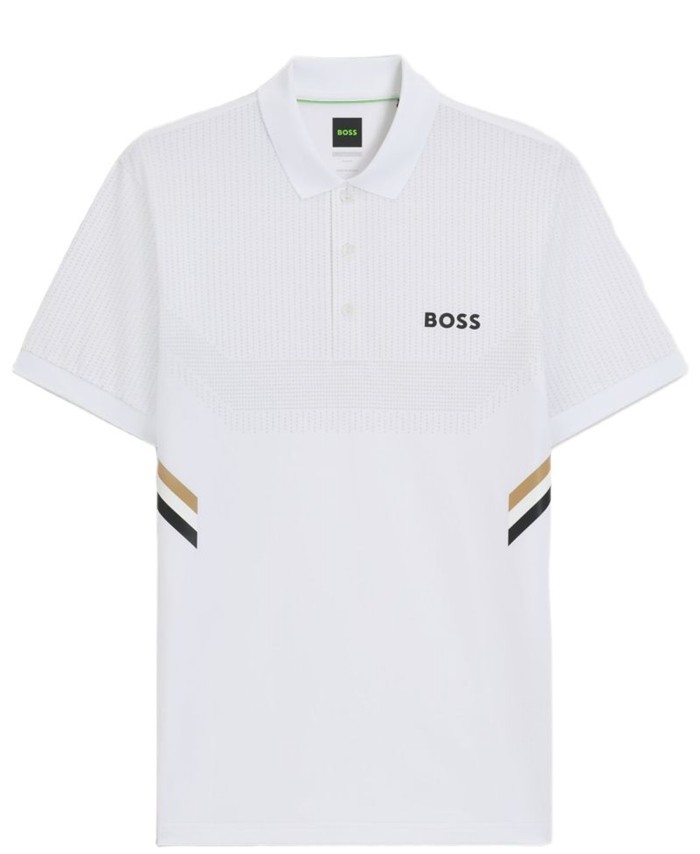 Теннисное поло BOSS Active Slim Fit With Moisture Management Shirt - white