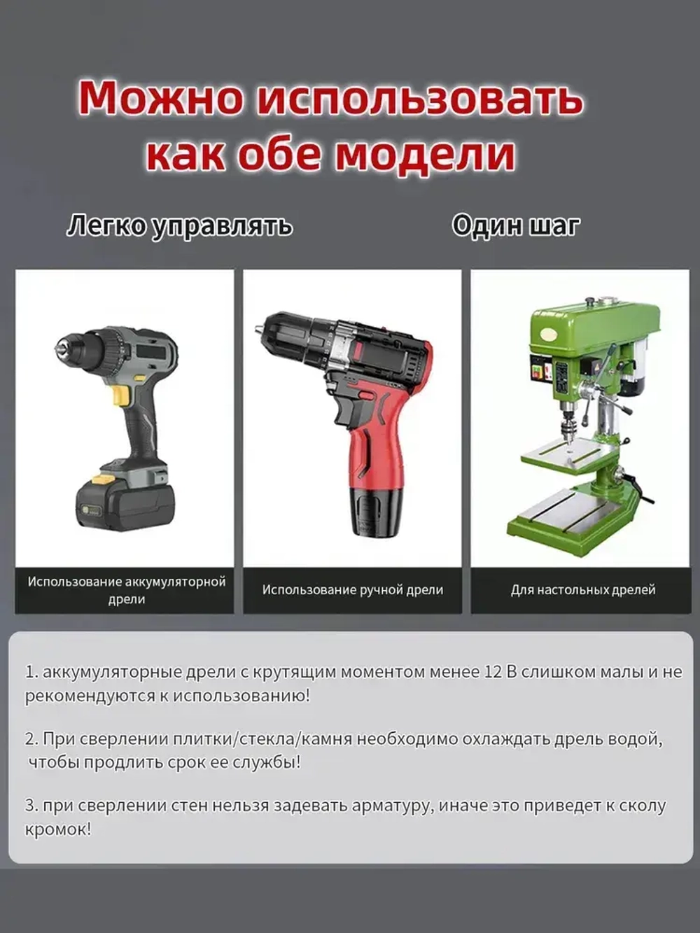 Сверло по металлу кобальтовое 6-8-10-12 мм,Набор из 4 частей