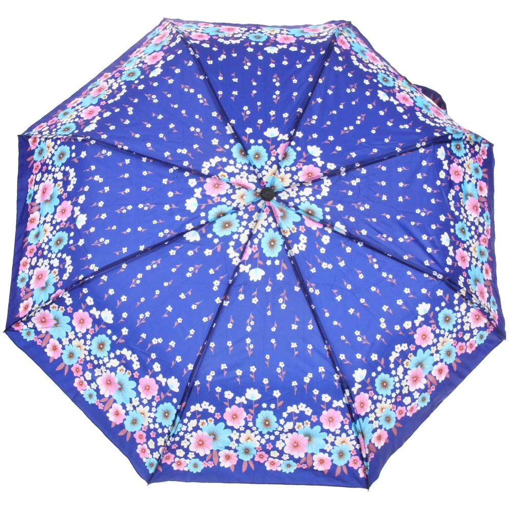 Зонт женский полуавтомат «Эфес», микс 6 цветов, 8 спиц, d-100см, длина в слож. виде 30см