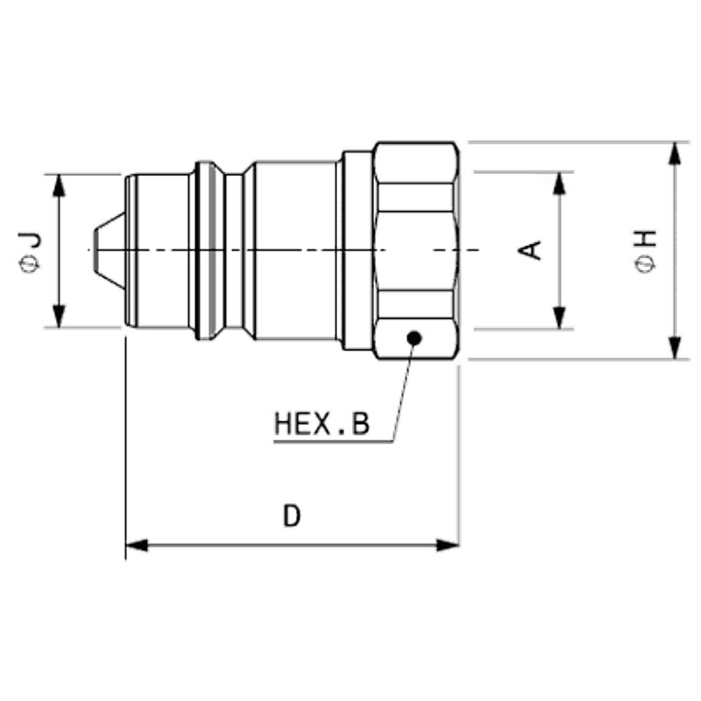 БРС ISO A BIR NPT 3/8 - D3/8 Розетка