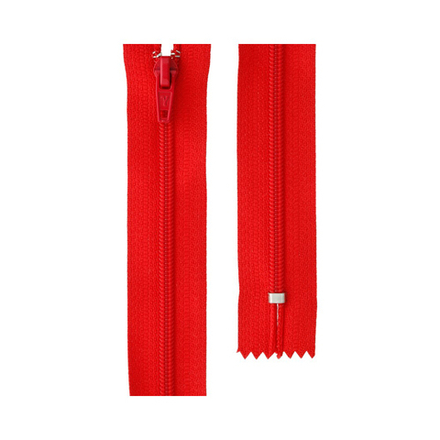 Молния н/р брючная "Gamma", 18 см, замок-автомат, №145 т.красный