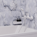 Смеситель для ванны 35k MIXLINE ML15-01W БЕЛЫЙ