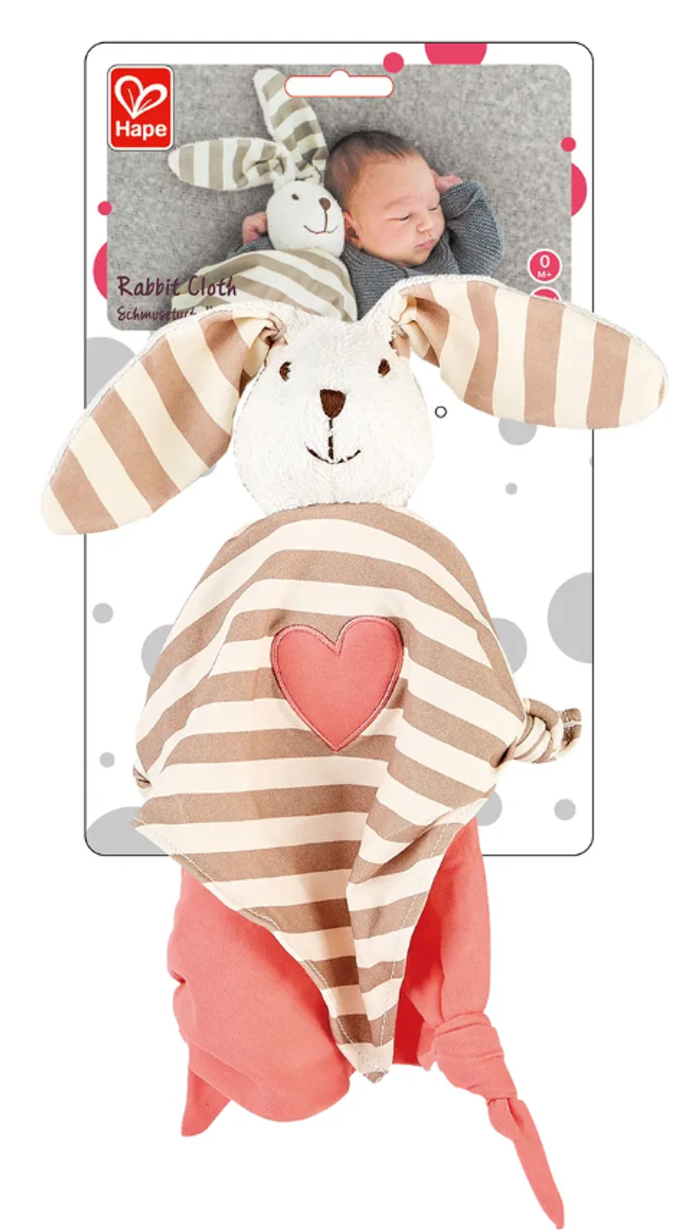 Игрушка для новорожденных "Кролик" розовый. Серия Малышам