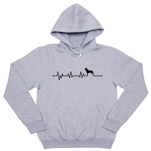 Толстовка "Аргентинский дог - сердечный ритм"