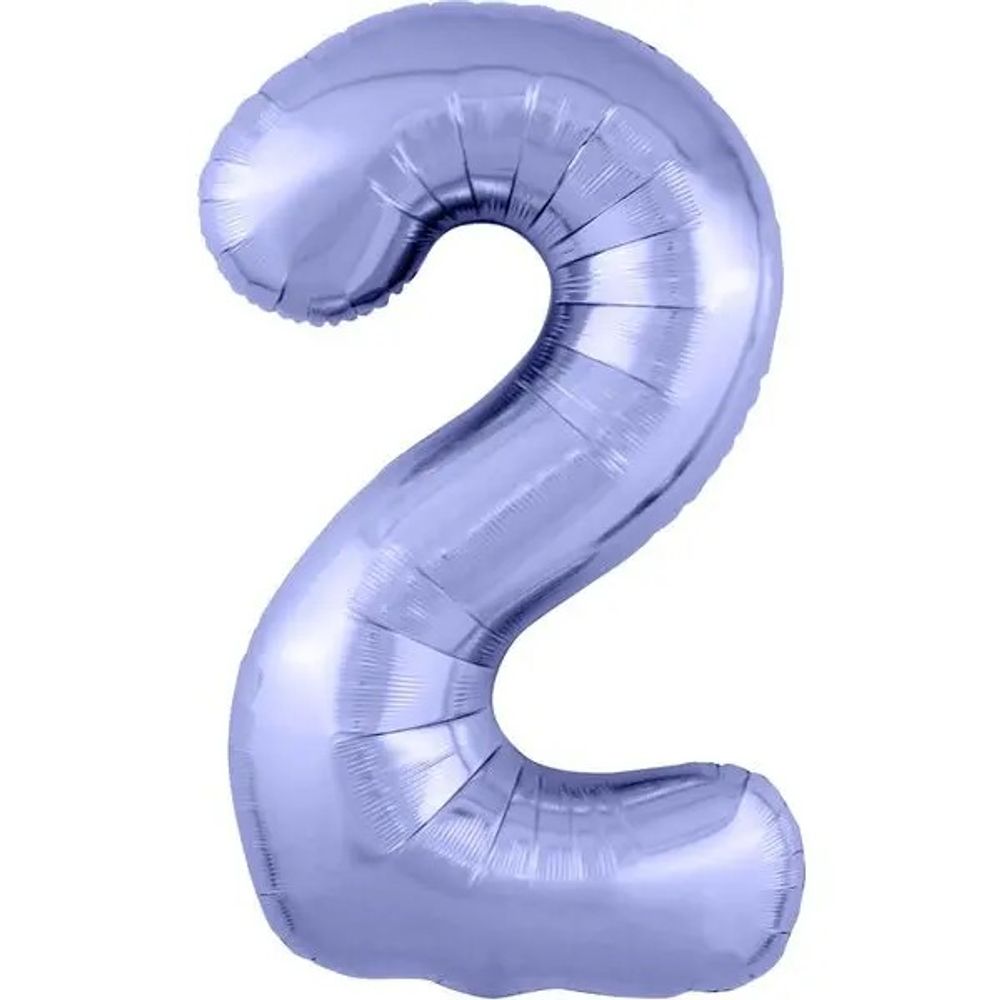 Цифра "2" сиреневый