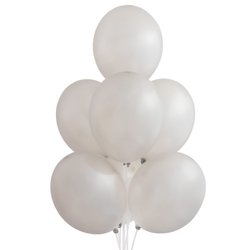 Серебряный воздушный шар металлик Экстра Silver