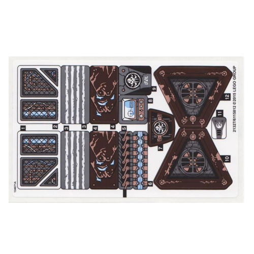 Лист наклеек для набора 70226stk01b